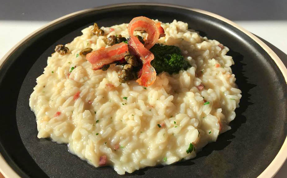 Tempus Foods' Recipe - The Best Basil and Guanciale Risotto